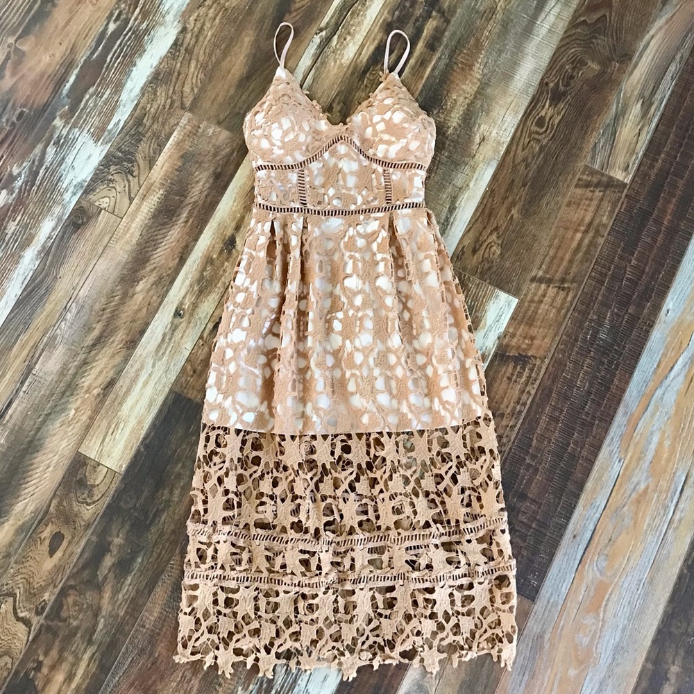 Goodnight Macaroon Midi Crochet Dress ☀️
